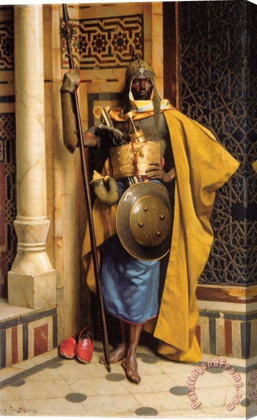 Ludwig Deutsch The Palace Guard Stretched Canvas Painting / Canvas Art