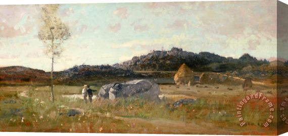 Luigi Loir Summer Landscape Stretched Canvas Painting / Canvas Art