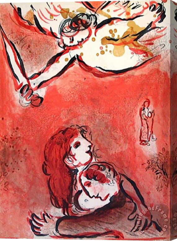 Marc Chagall Bible Le Visage D Israel Stretched Canvas Print / Canvas Art