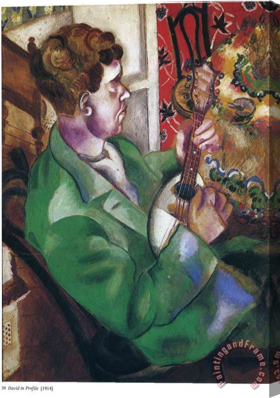 Marc Chagall David in Profile 1914 Stretched Canvas Painting / Canvas Art