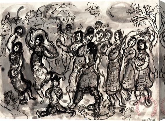 Marc Chagall La Danse Stretched Canvas Print / Canvas Art
