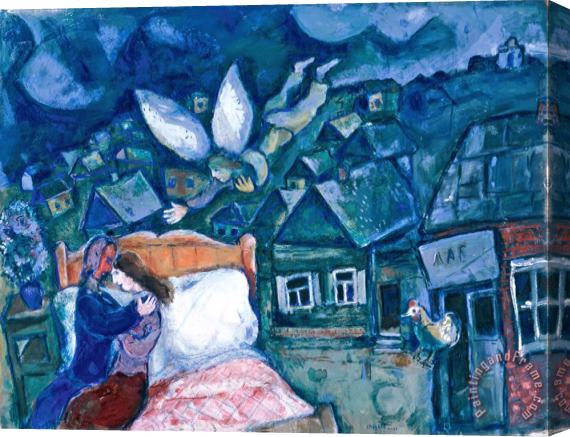 Marc Chagall The Dream 1939 Stretched Canvas Painting / Canvas Art