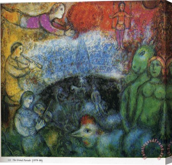 Marc Chagall The Grand Parade 1980 Stretched Canvas Print / Canvas Art