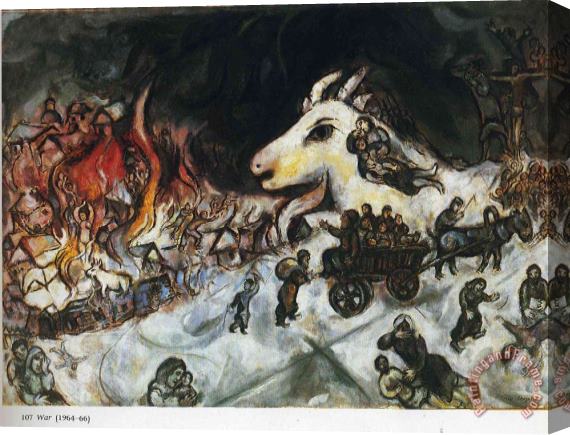 Marc Chagall War 1966 Stretched Canvas Print / Canvas Art