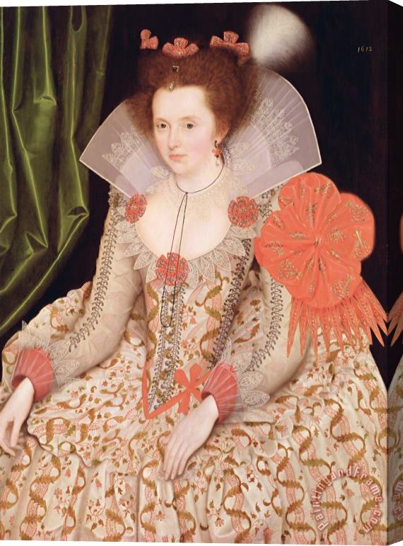 Marcus Gheeraerts Princess Elizabeth the daughter of King James I Stretched Canvas Painting / Canvas Art