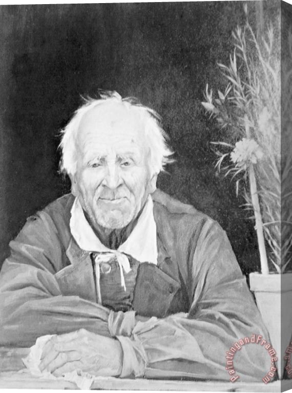 Maria Konstantinowna Bashkirtseff Portrait of an Elderly Man Stretched Canvas Print / Canvas Art