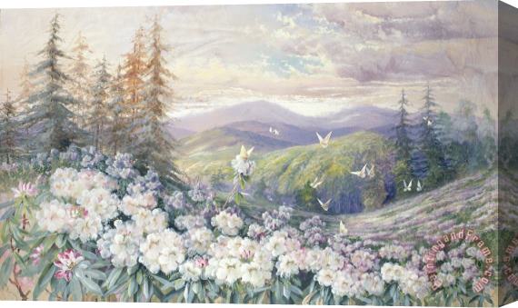 Marian Ellis Rowan Spring Landscape Stretched Canvas Print / Canvas Art