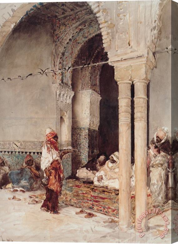 Mariano Jose Maria Bernardo Fortuny Y Carbo The Cafe of The Swallows Stretched Canvas Print / Canvas Art