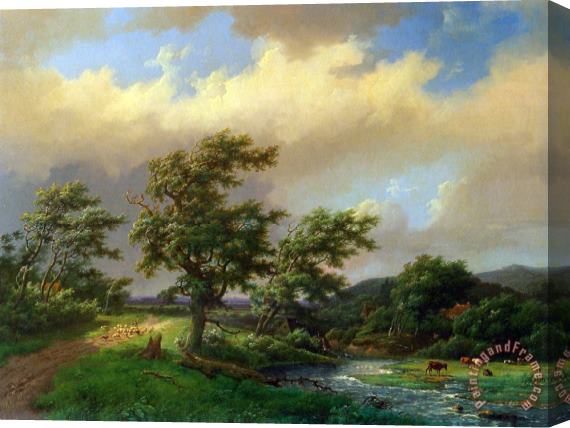 Marianus Adrianus Koekkoek The Approaching Storm Stretched Canvas Painting / Canvas Art