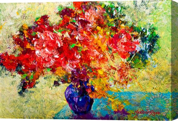 Marion Rose Abstract Floral 1 Stretched Canvas Painting / Canvas Art