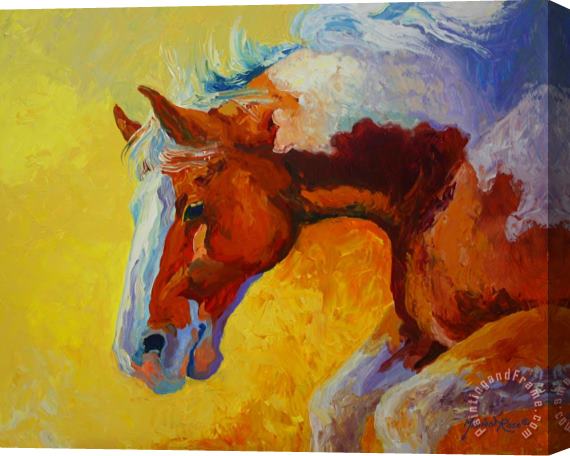 Marion Rose Bronc I Stretched Canvas Painting / Canvas Art