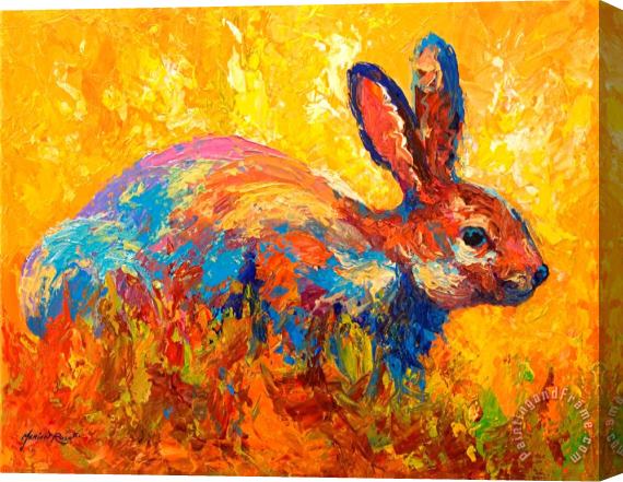 Marion Rose Forest Rabbit II Stretched Canvas Print / Canvas Art