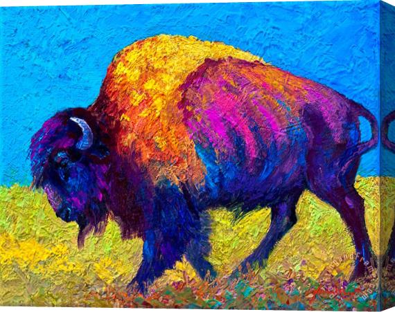 Marion Rose Prairie Dusk Stretched Canvas Painting / Canvas Art