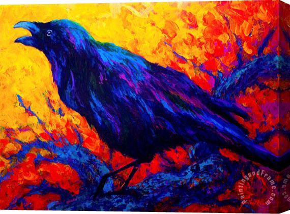 Marion Rose Raven's Echo Stretched Canvas Painting / Canvas Art
