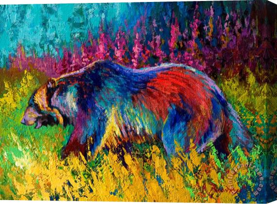 Marion Rose Right Of Way - Grizzly Bear Stretched Canvas Painting / Canvas Art