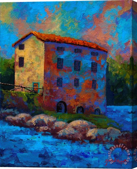 Marion Rose Tuscan Mill Stretched Canvas Painting / Canvas Art