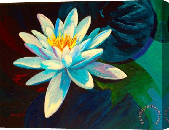 Marion Rose White Lily III Stretched Canvas Painting / Canvas Art