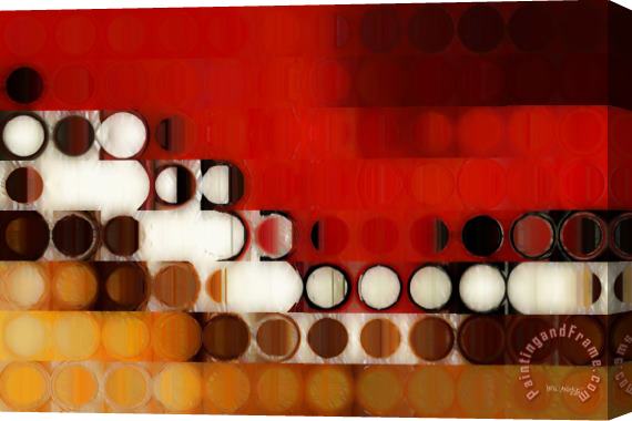 Mark Lawrence Circles And Squares 17. Modern Fine Art Stretched Canvas Painting / Canvas Art