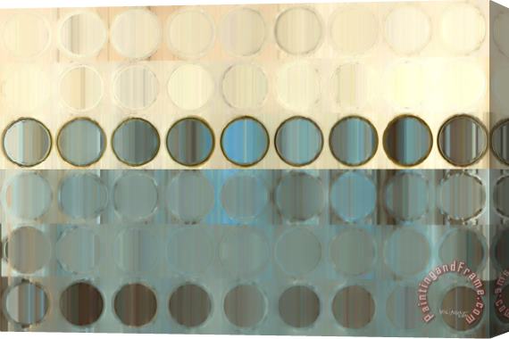 Mark Lawrence Circles And Squares 18. Modern Home Decor Art Stretched Canvas Print / Canvas Art