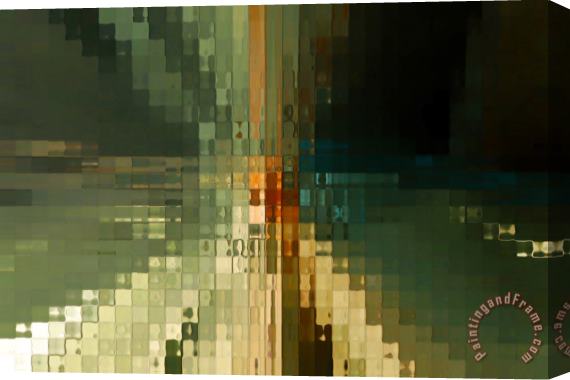 Mark Lawrence Modern Mosaic Wall Art- three Stretched Canvas Print / Canvas Art