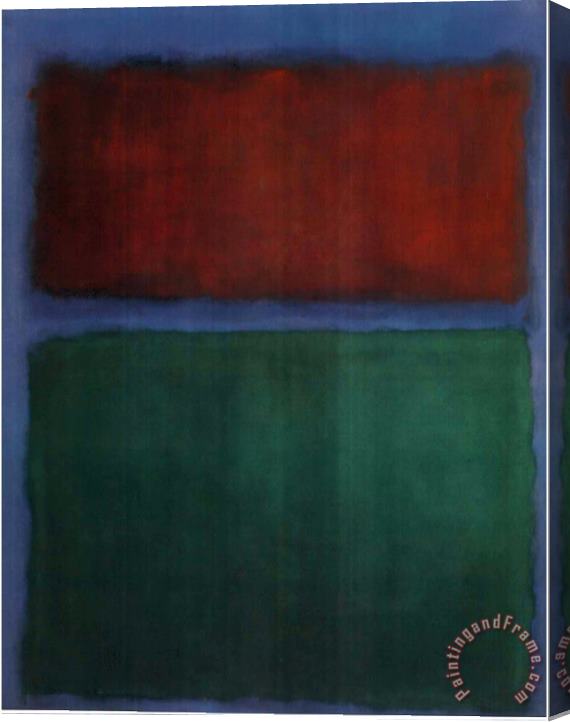 Mark Rothko Earth Green Stretched Canvas Painting / Canvas Art