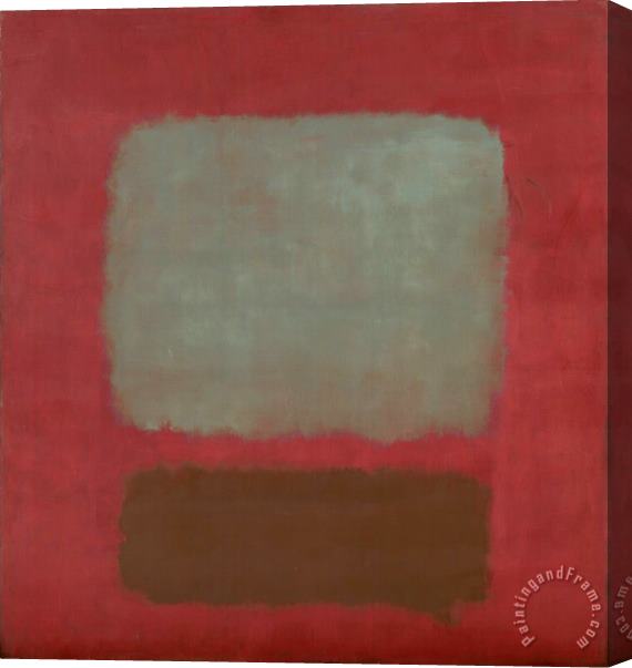 Mark Rothko No 37 No 19 Slate Blue And Brown on Plum 1958 Stretched Canvas Print / Canvas Art