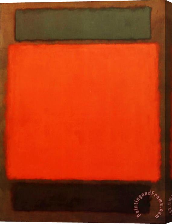 Mark Rothko Orange Brown Stretched Canvas Painting / Canvas Art