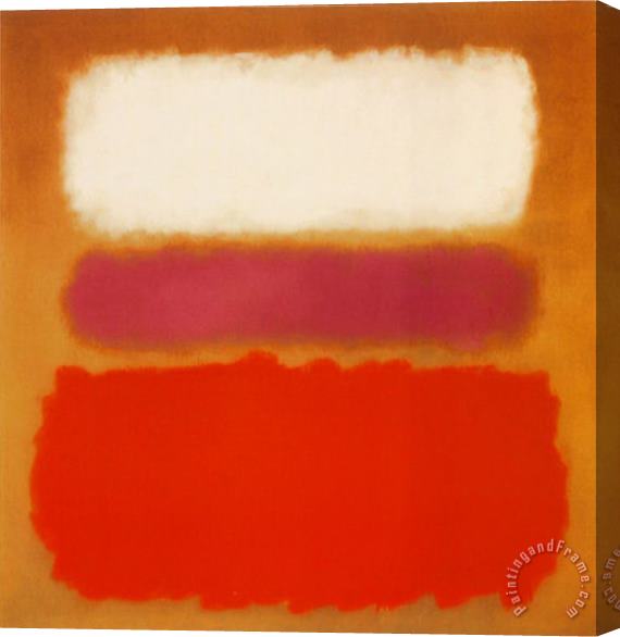 Mark Rothko White Cloud Over Purple 1957 Stretched Canvas Painting / Canvas Art