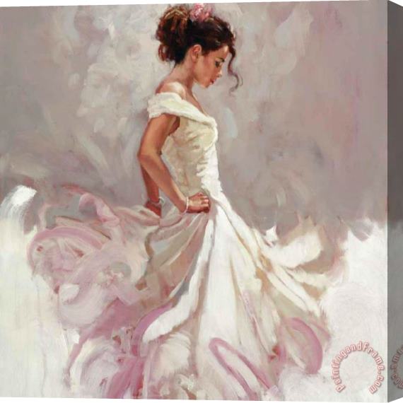 Mark Spain Bolero Pink Stretched Canvas Painting / Canvas Art