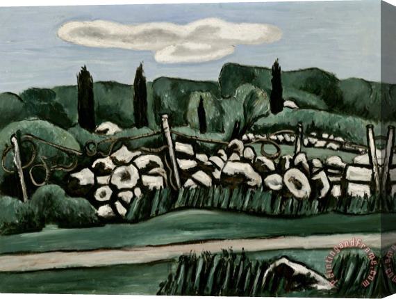 Marsden Hartley The Last Stone Walls, Dogtown Stretched Canvas Painting / Canvas Art