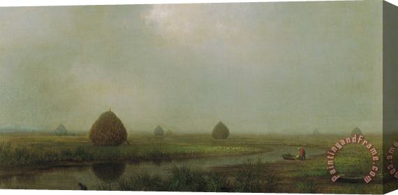 Martin Johnson Heade Jersey Marshes Stretched Canvas Print / Canvas Art