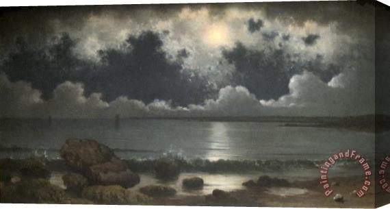 Martin Johnson Heade Point Judith, Rhode Island Stretched Canvas Print / Canvas Art