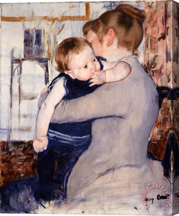Mary Cassatt Mother And Child Stretched Canvas Painting / Canvas Art