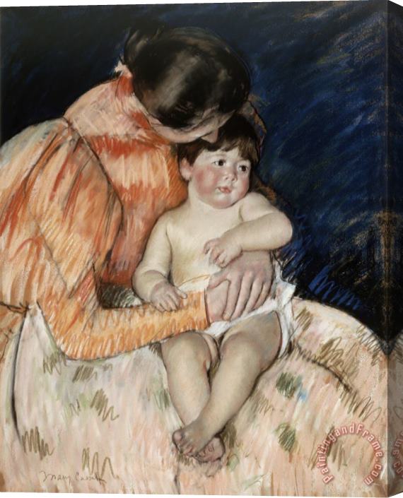 Mary Cassatt Mother And Child Stretched Canvas Painting / Canvas Art