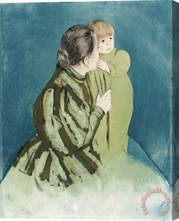 Mary Cassatt Peasant Mother And Child Stretched Canvas Print / Canvas Art