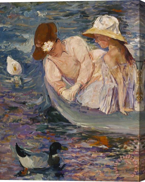 Mary Cassatt Summertime Stretched Canvas Print / Canvas Art