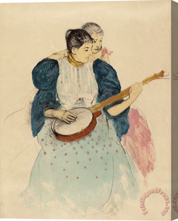 Mary Cassatt The Banjo Lesson Stretched Canvas Print / Canvas Art