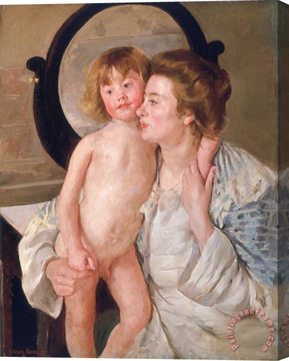 Mary Stevenson Cassatt Mother and Boy Stretched Canvas Painting / Canvas Art