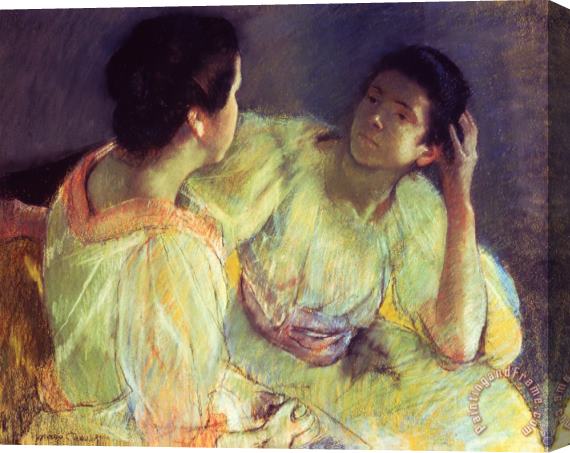 Mary Stevenson Cassatt The Conversation Stretched Canvas Painting / Canvas Art