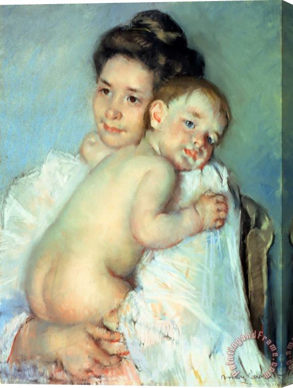 Mary Stevenson Cassatt The Young Mother Stretched Canvas Painting / Canvas Art