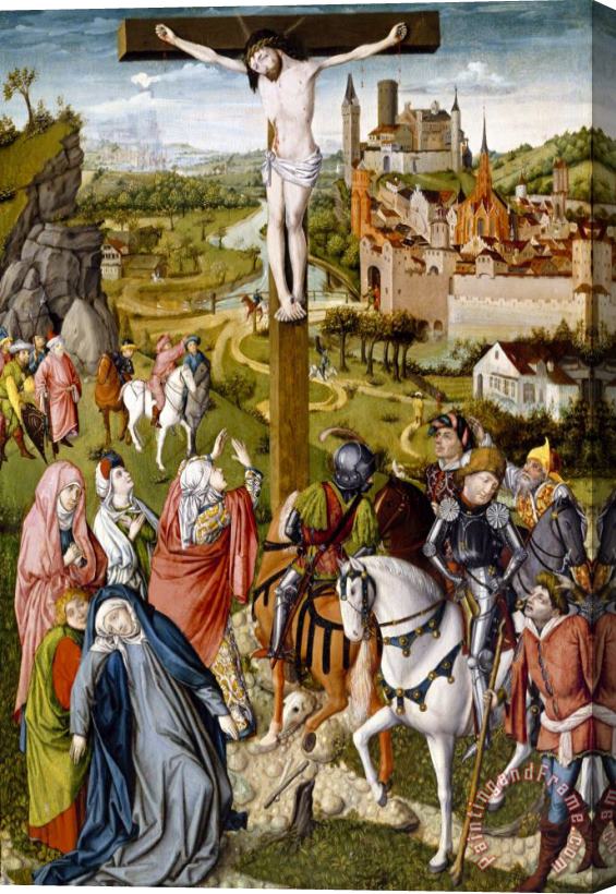 Master of Georg Muehlich's Meisterlin Chronicle The Crucifixion Stretched Canvas Print / Canvas Art