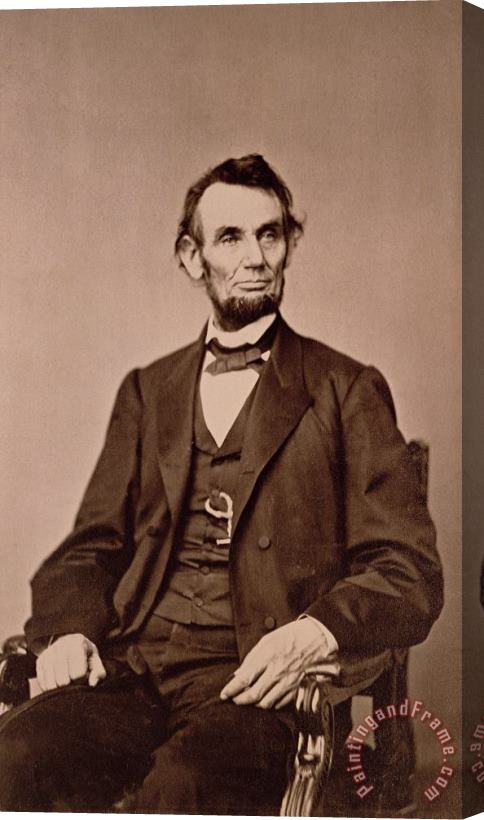 Mathew Brady Portrait of Abraham Lincoln Stretched Canvas Print / Canvas Art