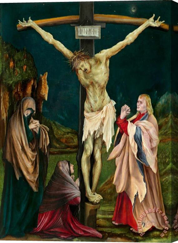 Matthias Grunewald The Small Crucifixion Stretched Canvas Painting / Canvas Art