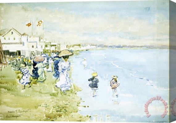 Maurice Brazil Prendergast Revere Beach, Boston Stretched Canvas Painting / Canvas Art