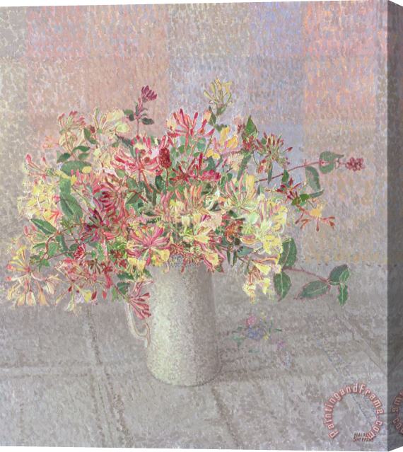 Maurice Sheppard Still Life With Honeysuckle Stretched Canvas Print / Canvas Art