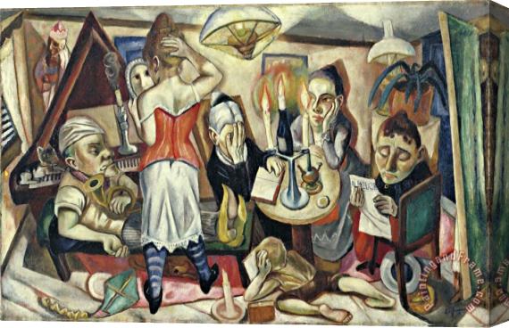 Max Beckmann Family Picture Stretched Canvas Print / Canvas Art