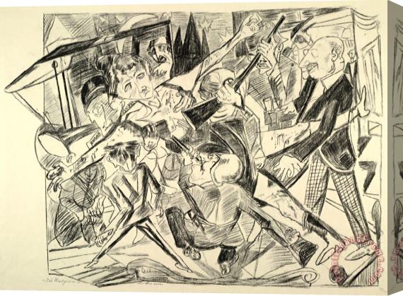 Max Beckmann The Martyrdom Stretched Canvas Print / Canvas Art