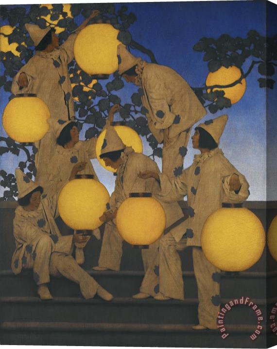 Maxfield Parrish The Lantern Bearers Stretched Canvas Painting / Canvas Art