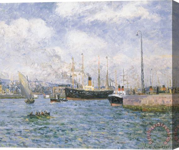Maxime Emile Louis Maufra Departure From Havre Stretched Canvas Painting / Canvas Art