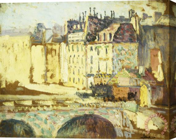 Maximilien Luce Paris, Le Pont Neuf Stretched Canvas Painting / Canvas Art
